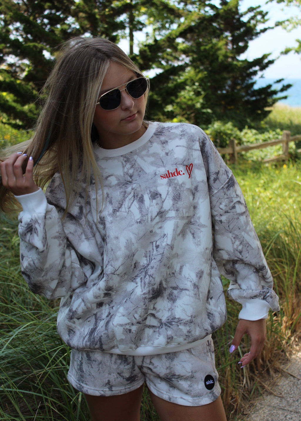 White Camo Crew