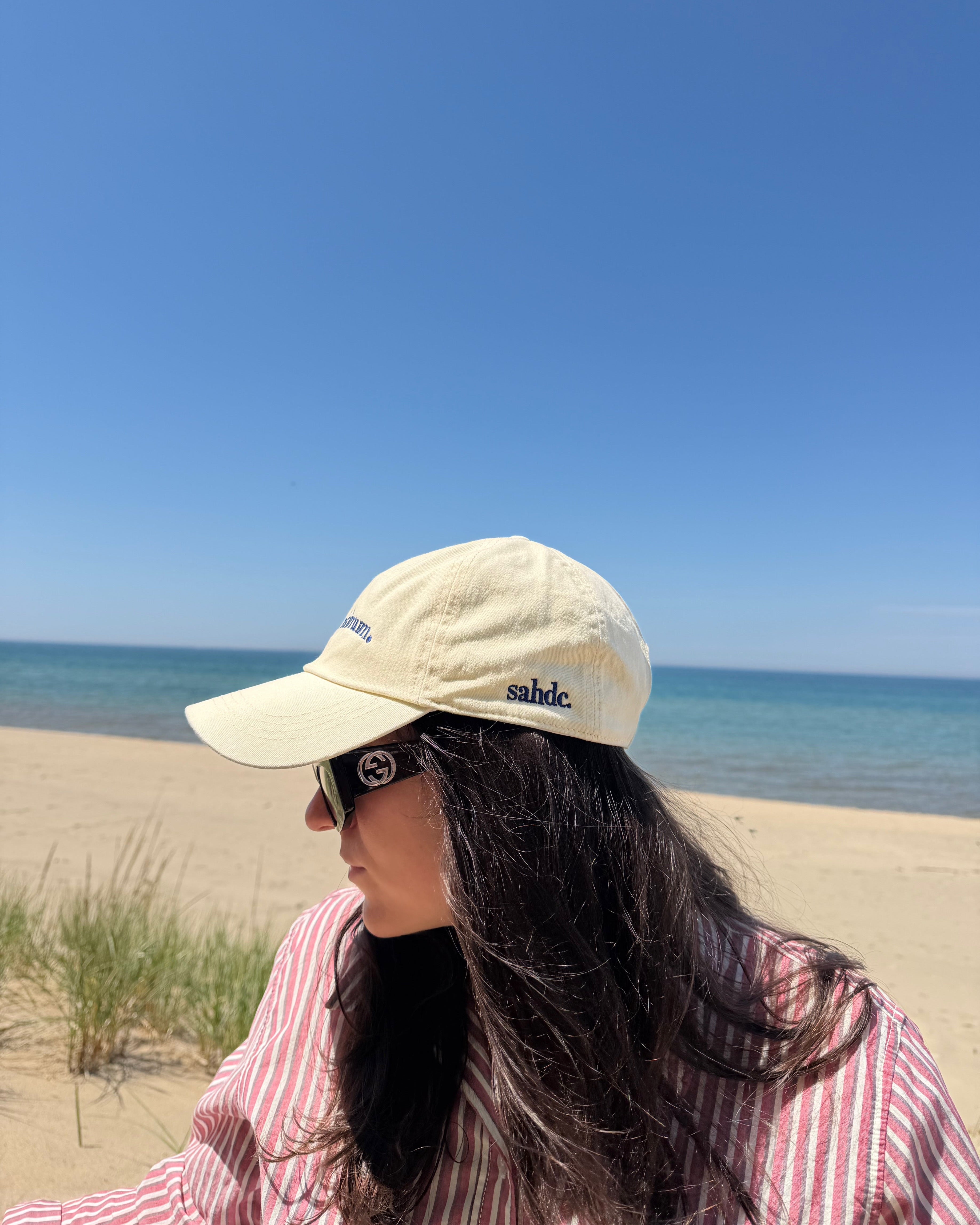 bare minimum hat side beige 